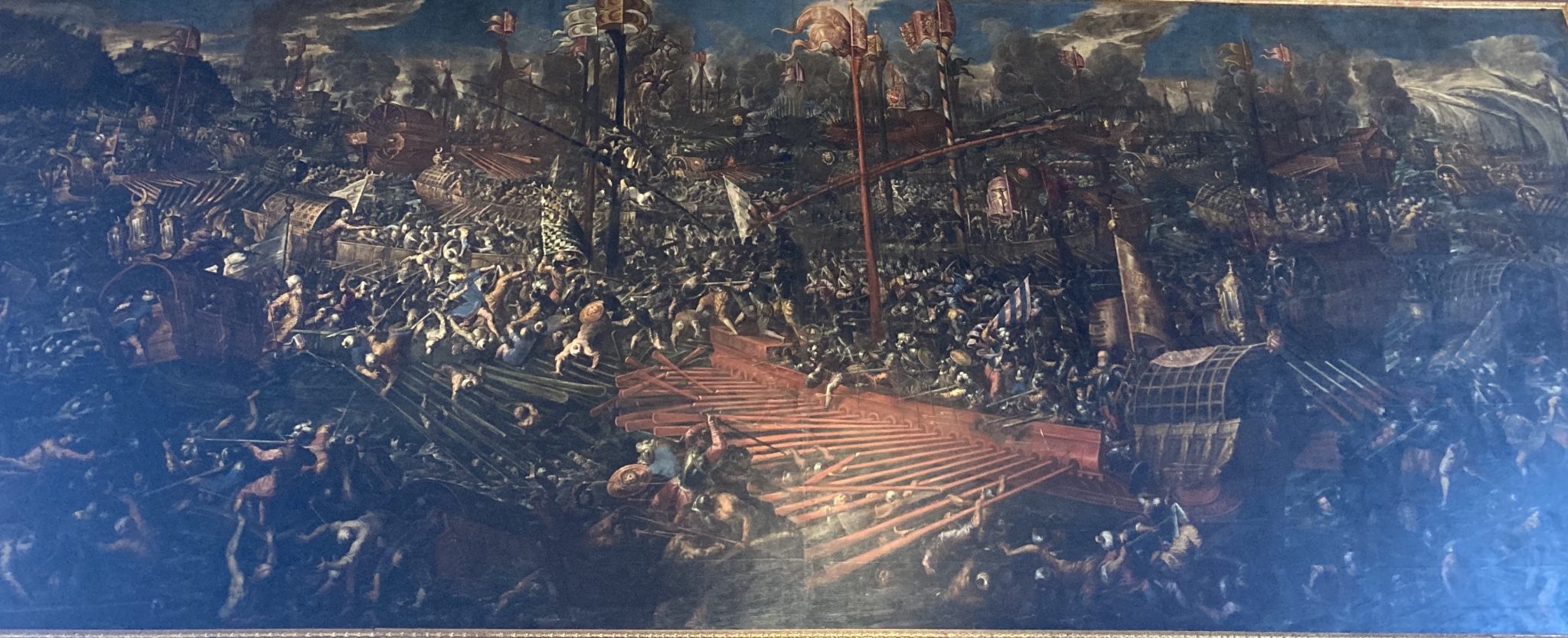 Battaglia di Lepanto di Andrea Michieli  a PAlazzo Ducale di Venezia